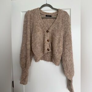 Balloon sleeve sweater